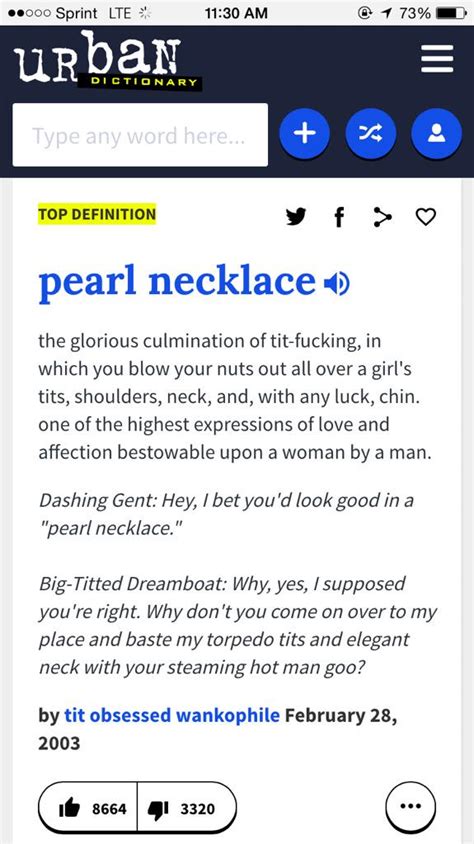 pearl necklace urban dictionary